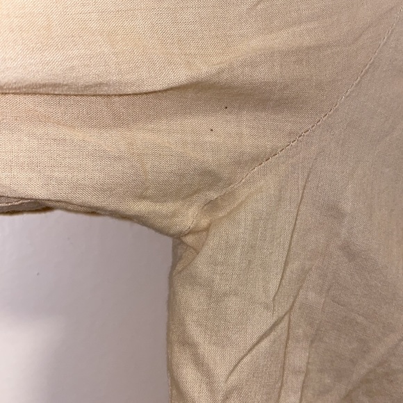 Tommy Jeans SP Beige Half Button Up Blouse - Picture 8 of 13